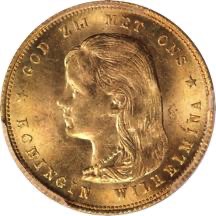 Netherlands 1897 10 gulden overse